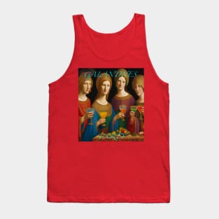 Medieval Galentines girls Tank Top